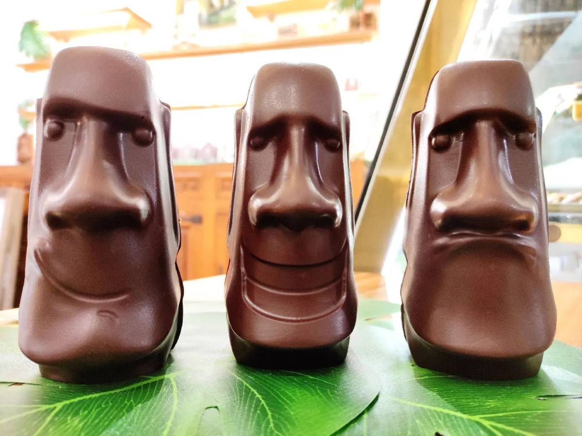 Statues de l'Île de Pâques n chocolat
