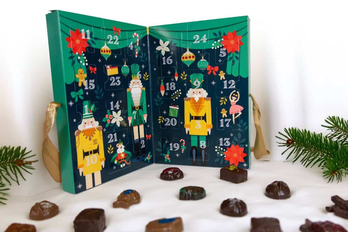 Calendrier casse-noisettes ouvert